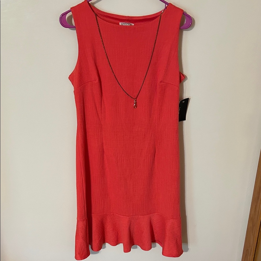 Enfocus Studio Vibrant Red Dress 6 NWT